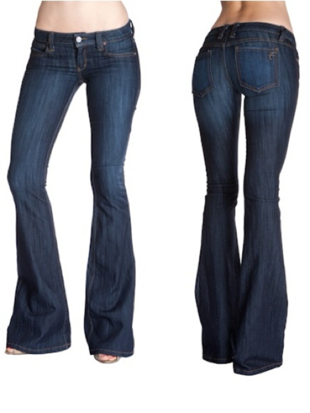 Frankie B. Low Rise Bootcut Jeans in Frisco Blue Size 28 - Picture 2 of 13